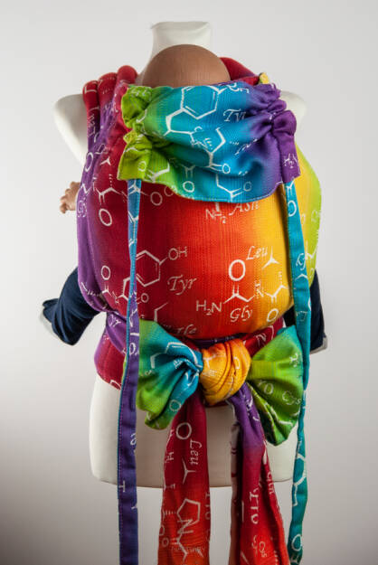 Oxytocin Rainbow, HALF BUCKLE nosidełko ergonomiczne, [100% bawełna]
