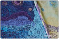 Starry Night Qualila, CHUSTA KÓŁKOWA, ram.pł., [100% bawełna] chusta dla dziecka, chusty dla dzieci, chusta dla niemowląt, chusty dla niemowląt, chusta do noszenia dziecka, chusty do noszenia dzieci, bezpieczna chusta, bezpieczne chusty